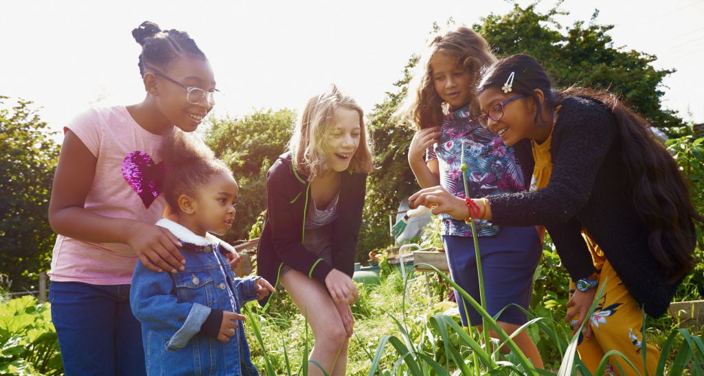 kids interested in nature